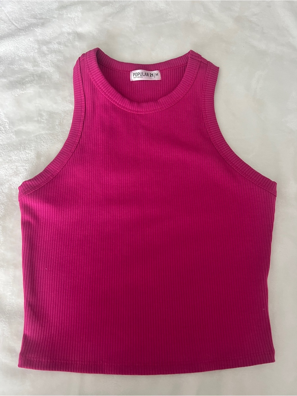 Forever 21 Hot Magenta Ribbed Tank